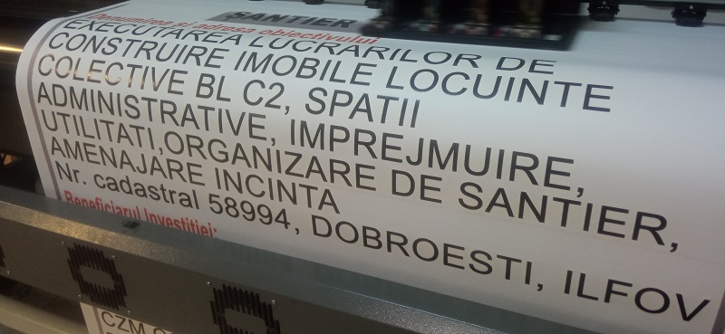 panou organizare santier