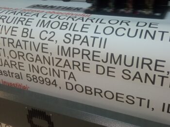 panou santier in lucru panou organizare santier